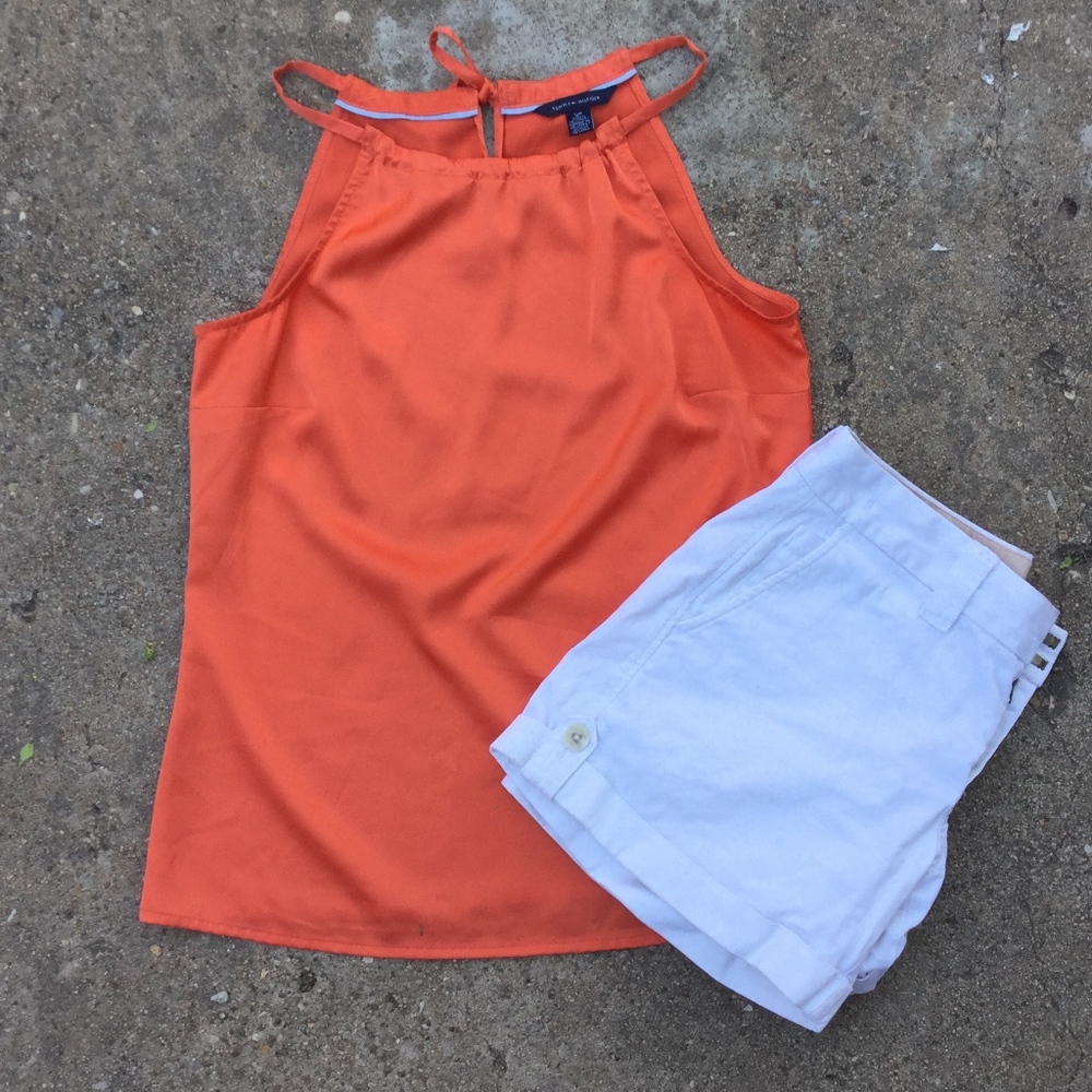 Tommy Hilfiger Silky Orange Tank